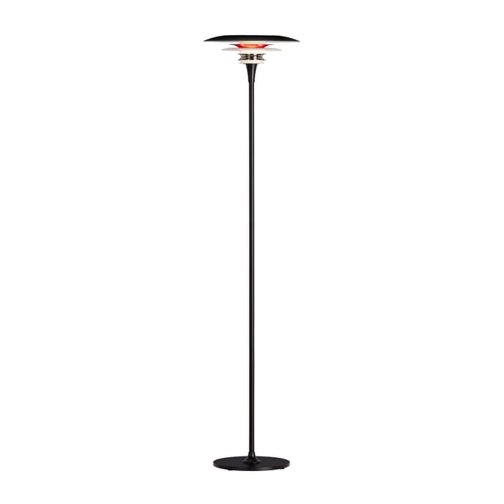Diablo gulvlampe Ø30 cm - Mattsvart-blankrød - Belid