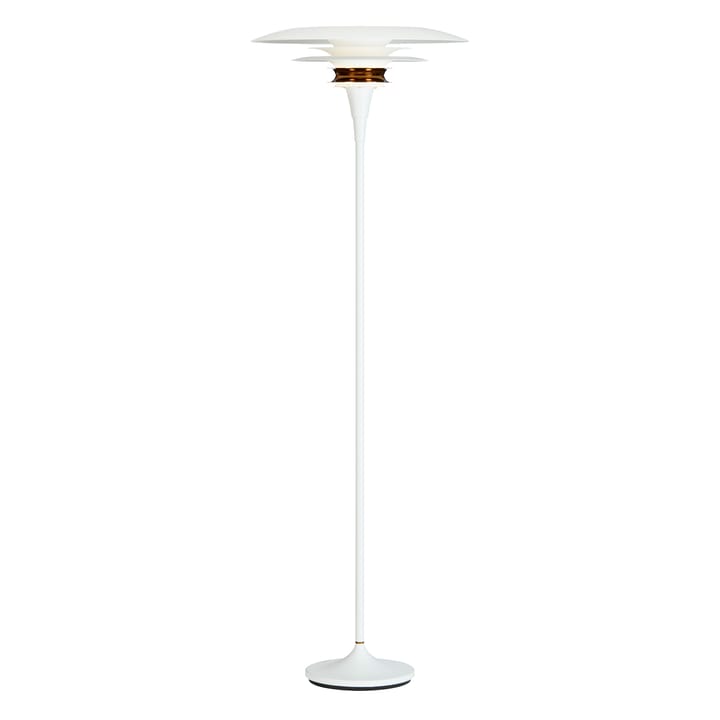 Diablo gulvlampe Ø50 cm - Hvit-messing - Belid