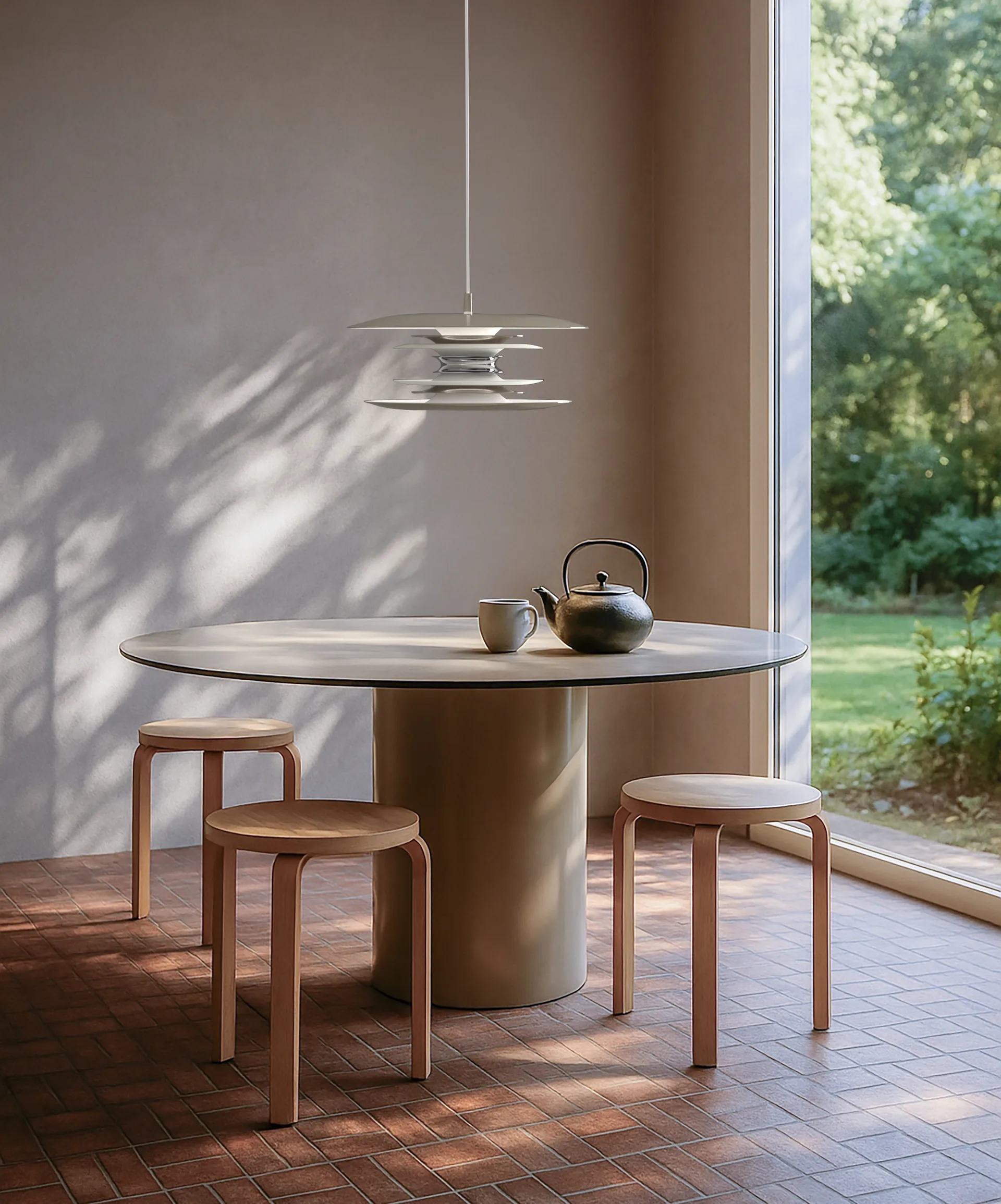 Diablo taklampe Ø40 cm, Soft greige Belid