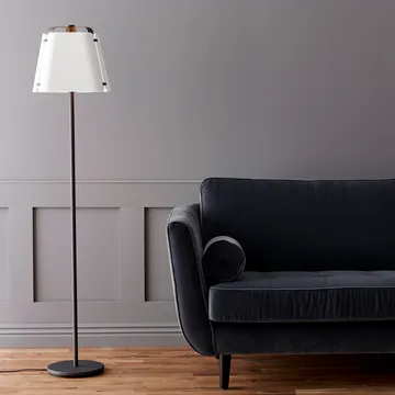 Fold gulvlampe Ø34 cm - Antracit-Hvit struktur - Belid