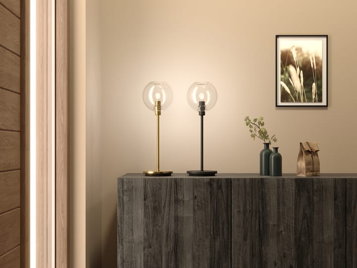 Gloria bordlampe 46 cm, Messing-klar Belid