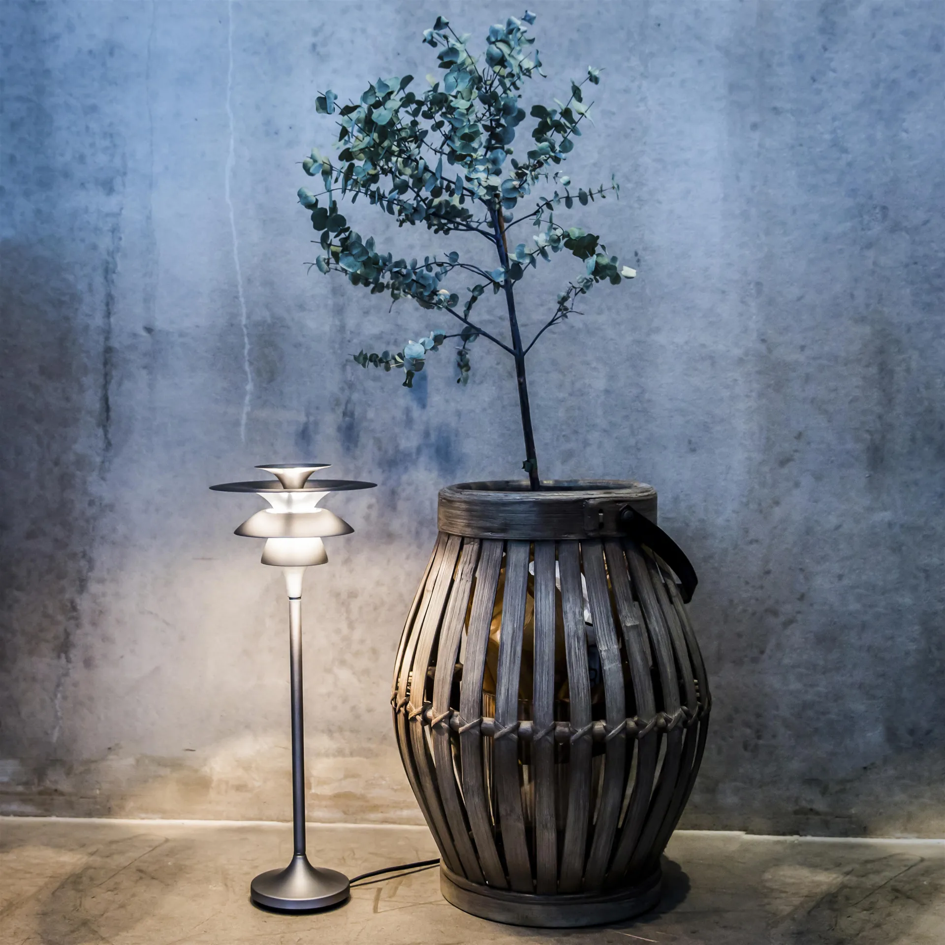 Picasso bordlampe, stor, oxidgrå Belid