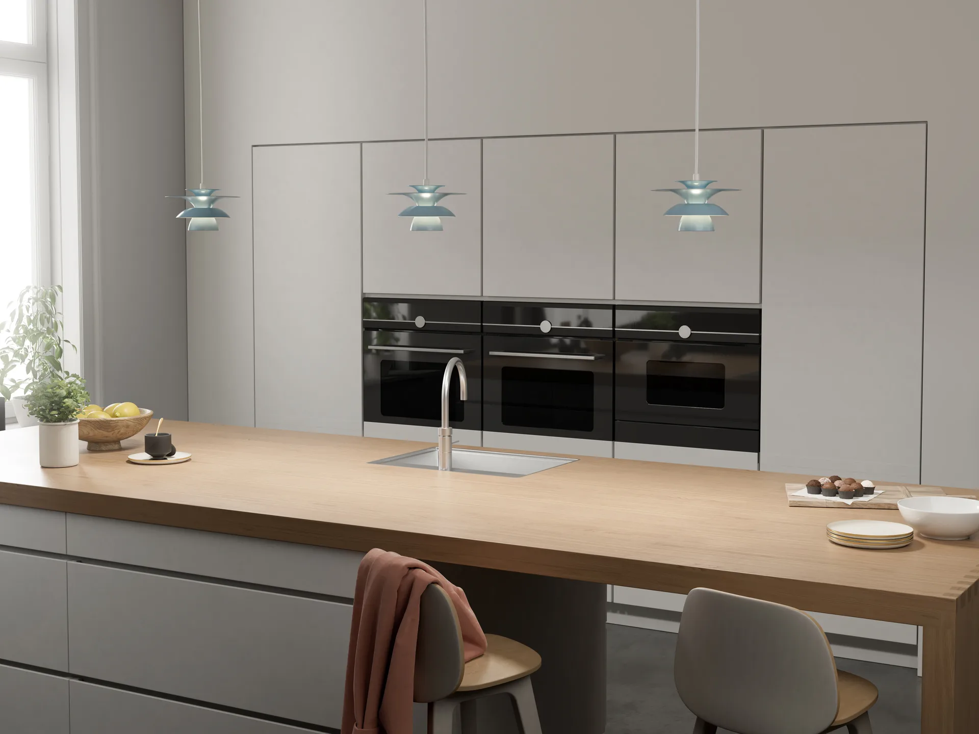 Picasso pendel Ø18 cm, Isblå Belid