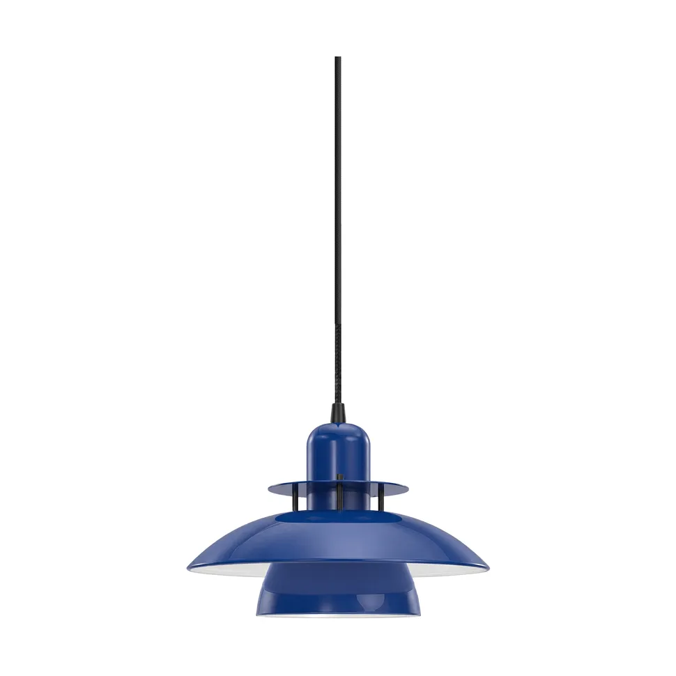 Primus IV pendel Ø28 cm, Dyp blå-mattsvart Belid