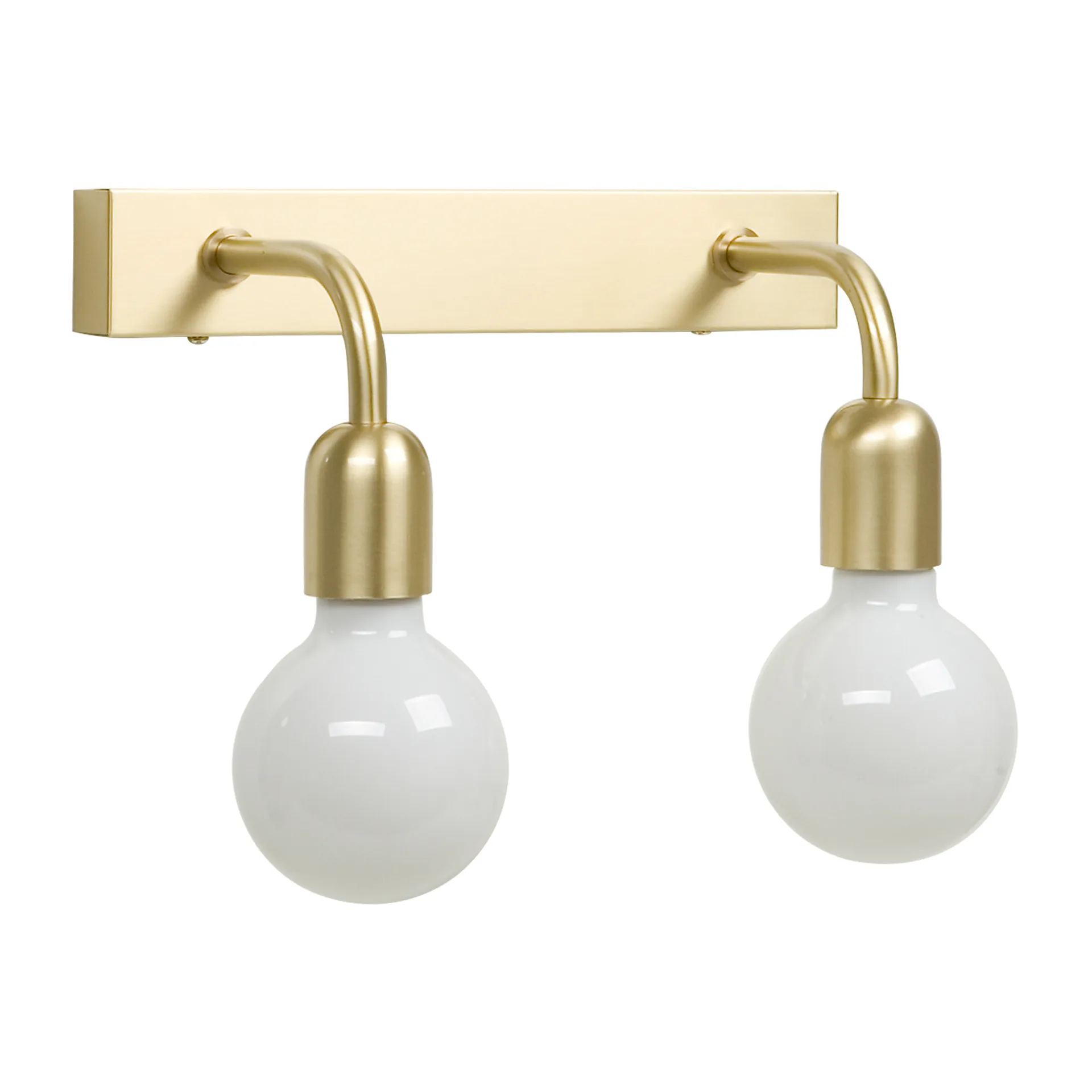 Regal 2 vegglampe 13,5 cm, Børstet messing Belid