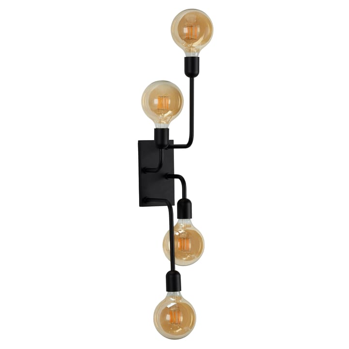 Regal XL vegglampe fast installasjon, Svart Belid
