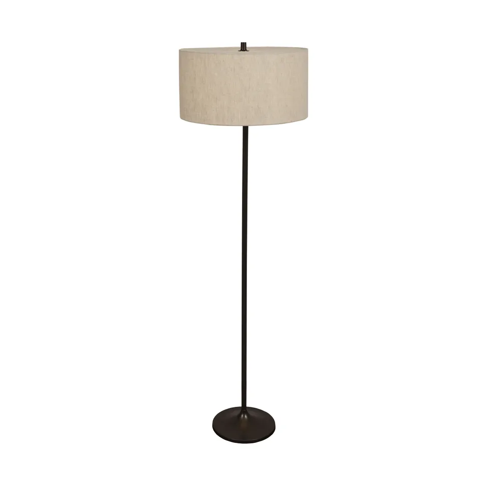 Soft gulvlampe, Lin natur-metallic bronze, Ø44x149,5 cm Belid