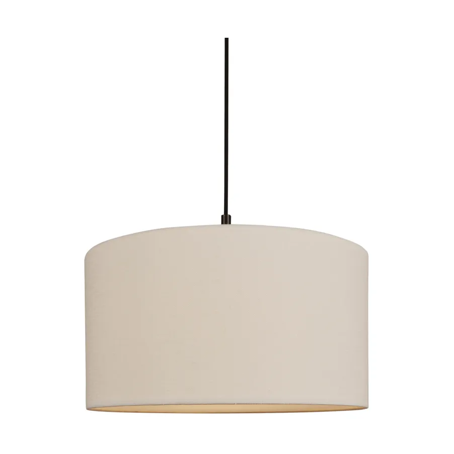 Soft pendel Ø 40 cm, Lin hvit-metallisk bronse, Ø44 cm Belid