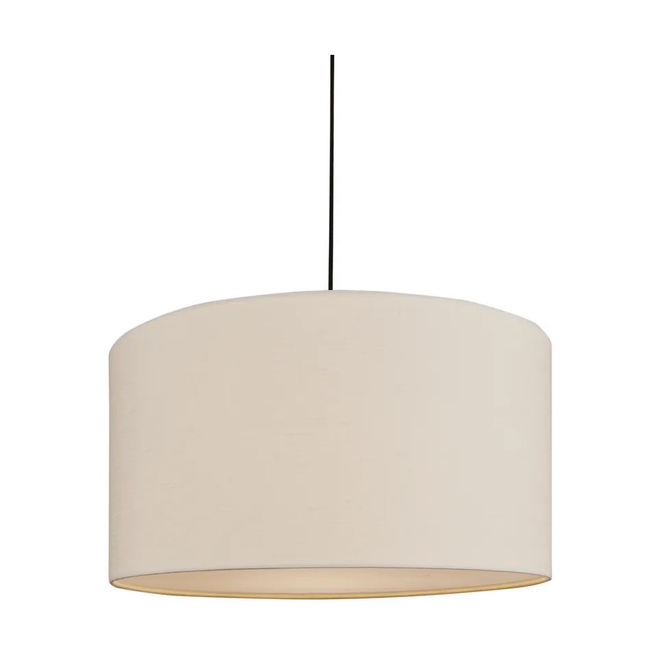 Soft pendel Ø 40 cm, Lin hvit-metallisk bronse, Ø60 cm Belid