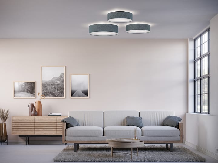 Soft takplafond Ø 44 cm, Blå ull Belid