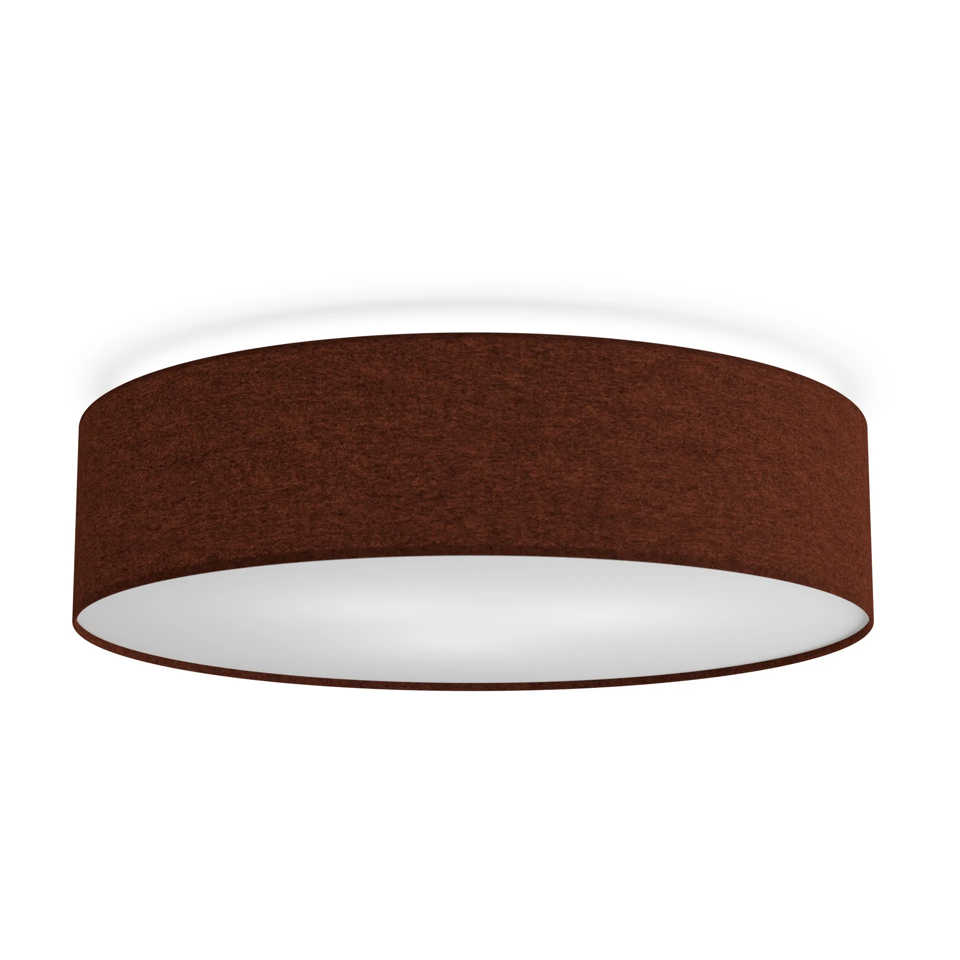 Soft takplafond Ø 60 cm, Rustrød ull Belid