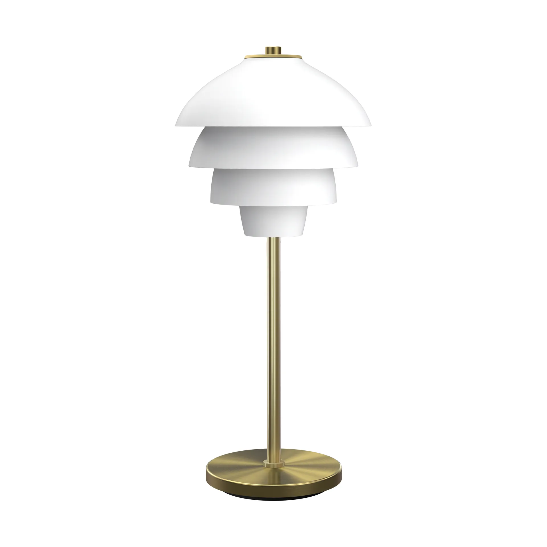 Valencia bordlampe 41 cm, Mattvit-messing Belid