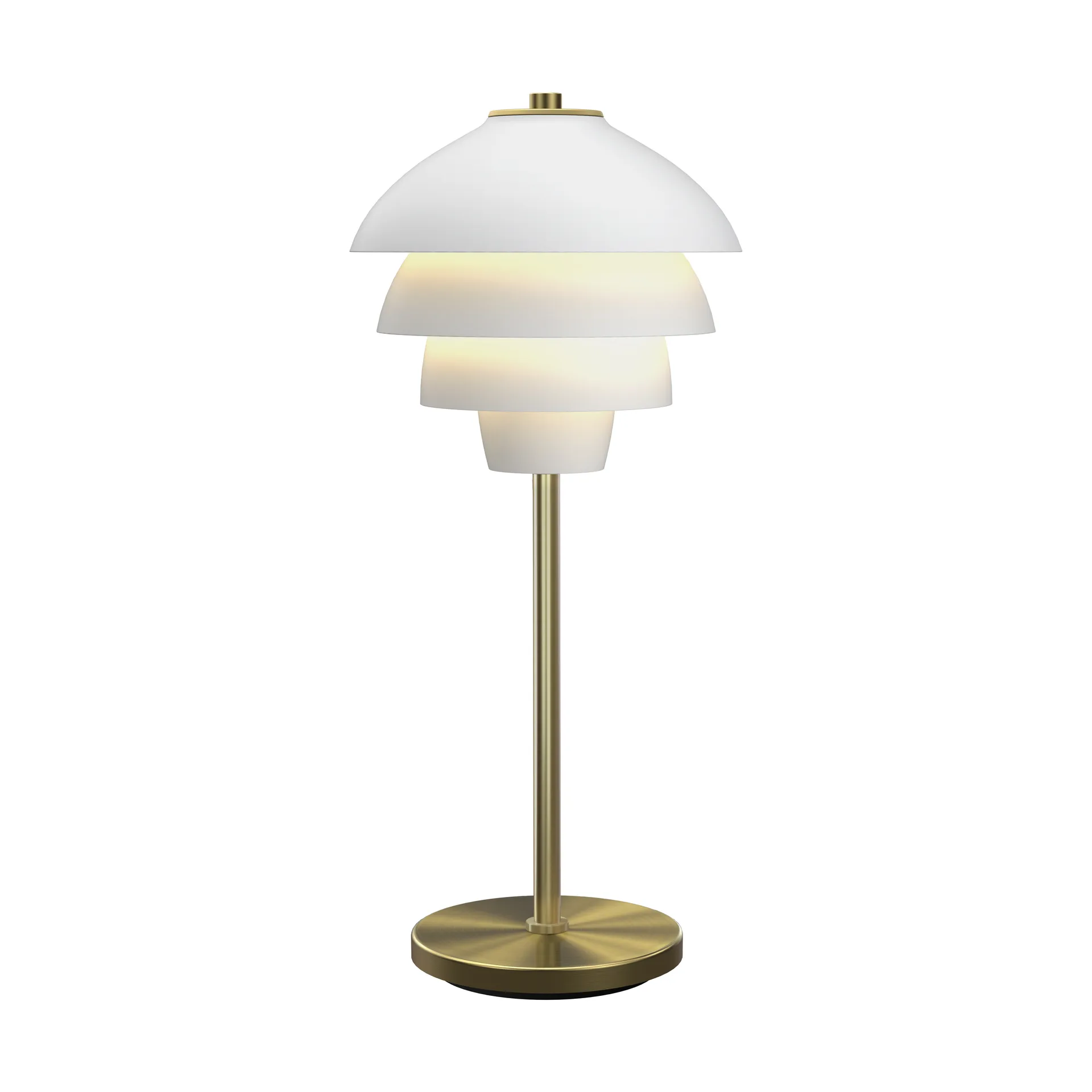 Valencia bordlampe 41 cm, Mattvit-messing Belid