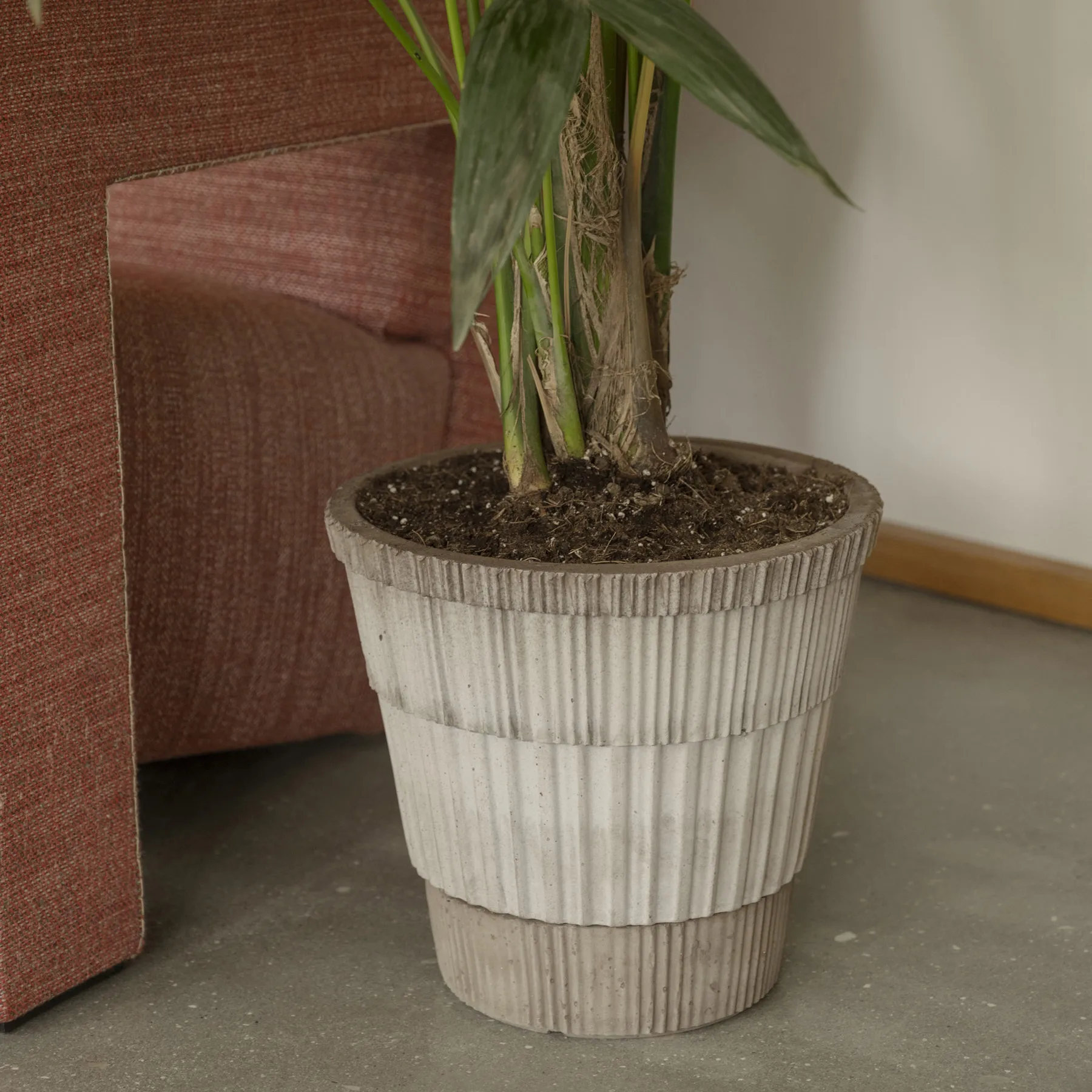 Atlas raw krukke, Grey, Ø21 cm Bergs Potter