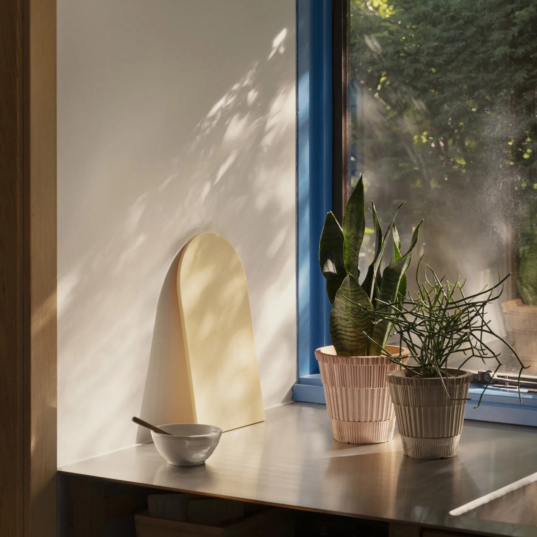 Atlas raw krukke med fat, Rosa, Ø16 cm Bergs Potter