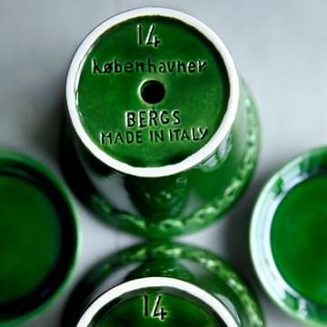Copenhagen krukke glassert Ø10 cm - Grønn - Bergs Potter