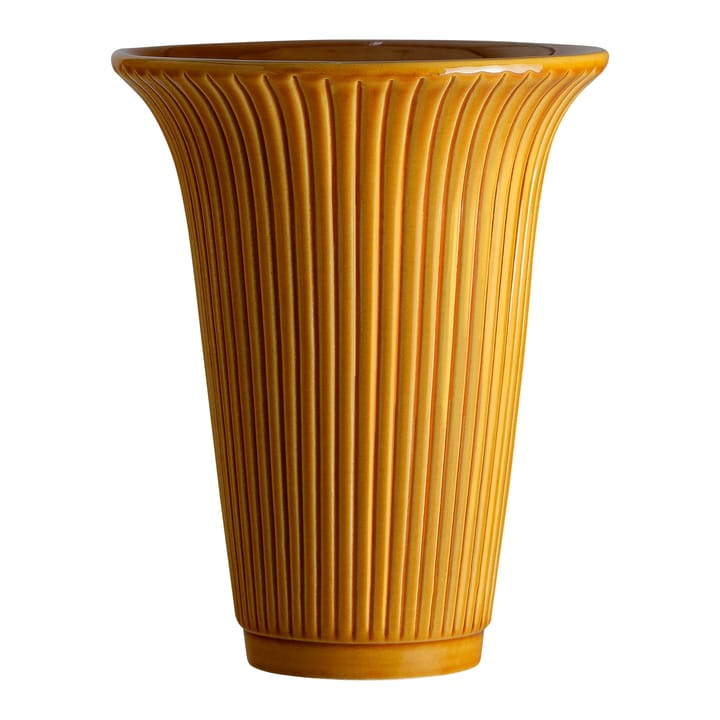 Daisy vase glassert Ø20 cm - Gul - Bergs Potter