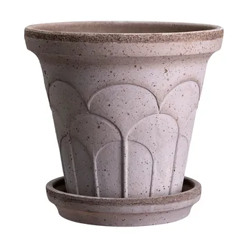 Fleur potte med fat 2 deler - Grey, Ø25 cm - Bergs Potter