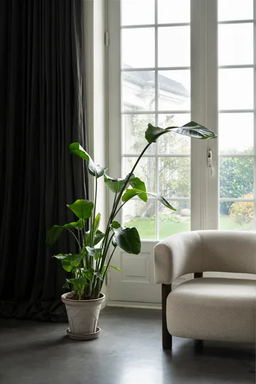 Fleur potte med fat 2 deler - Grey, Ø25 cm - Bergs Potter