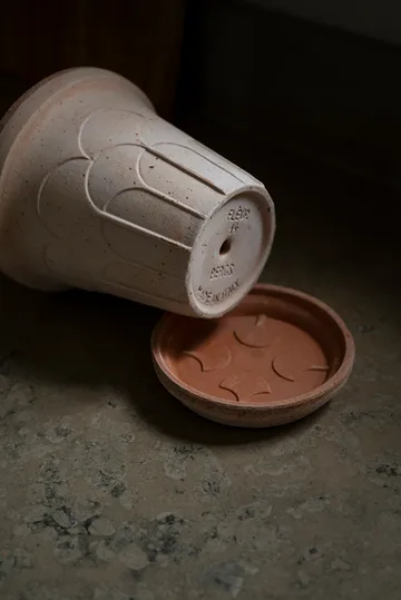 Fleur potte med fat 2 deler - Rosa, Ø14 m - Bergs Potter