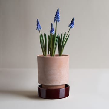 Hoff krukke - Ø16 cm, Raw Rosa-Deep Burgundy - Bergs Potter