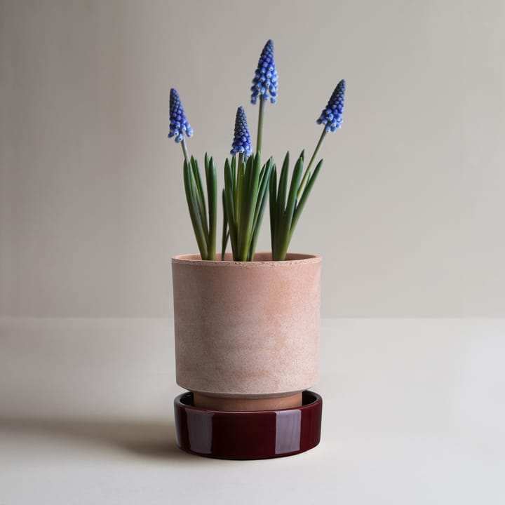 Hoff krukke, Ø16 cm, Raw Rosa-Deep Burgundy Bergs Potter