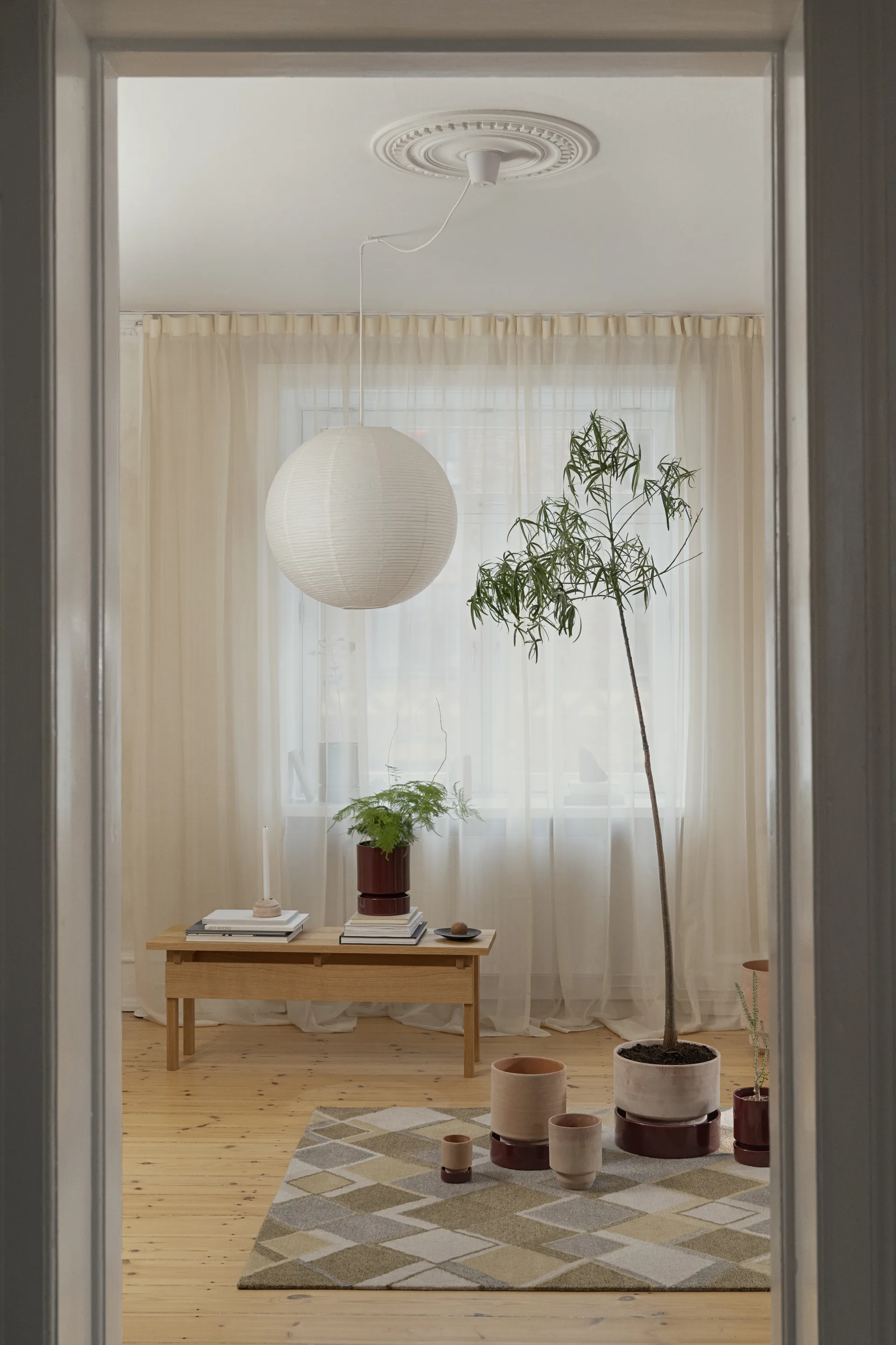 Hoff krukke, Ø18 cm, Raw Rosa-Deep Burgundy Bergs Potter