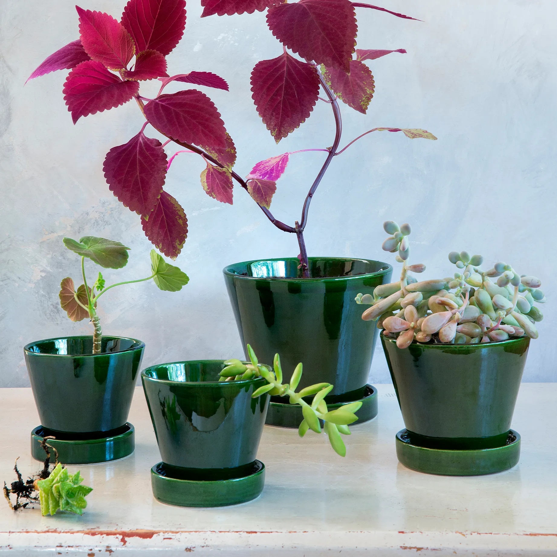 Julie krukke glassert Ø11 cm, Green emerald Bergs Potter