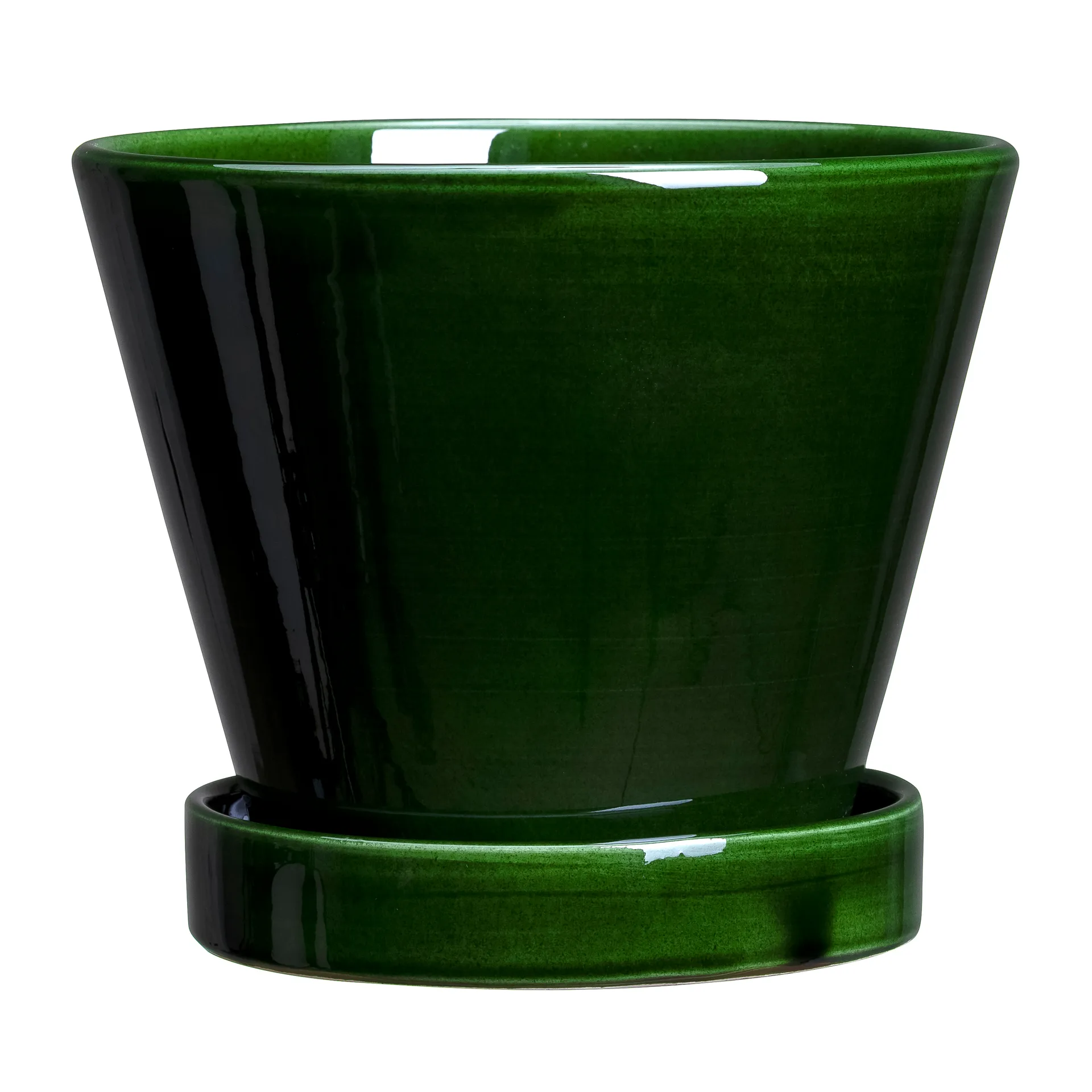 Julie krukke glassert Ø11 cm, Green emerald Bergs Potter
