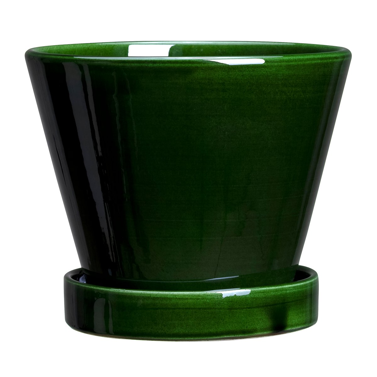 Bilde av Bergs Potter Julie krukke glassert Ø11 cm Green emerald