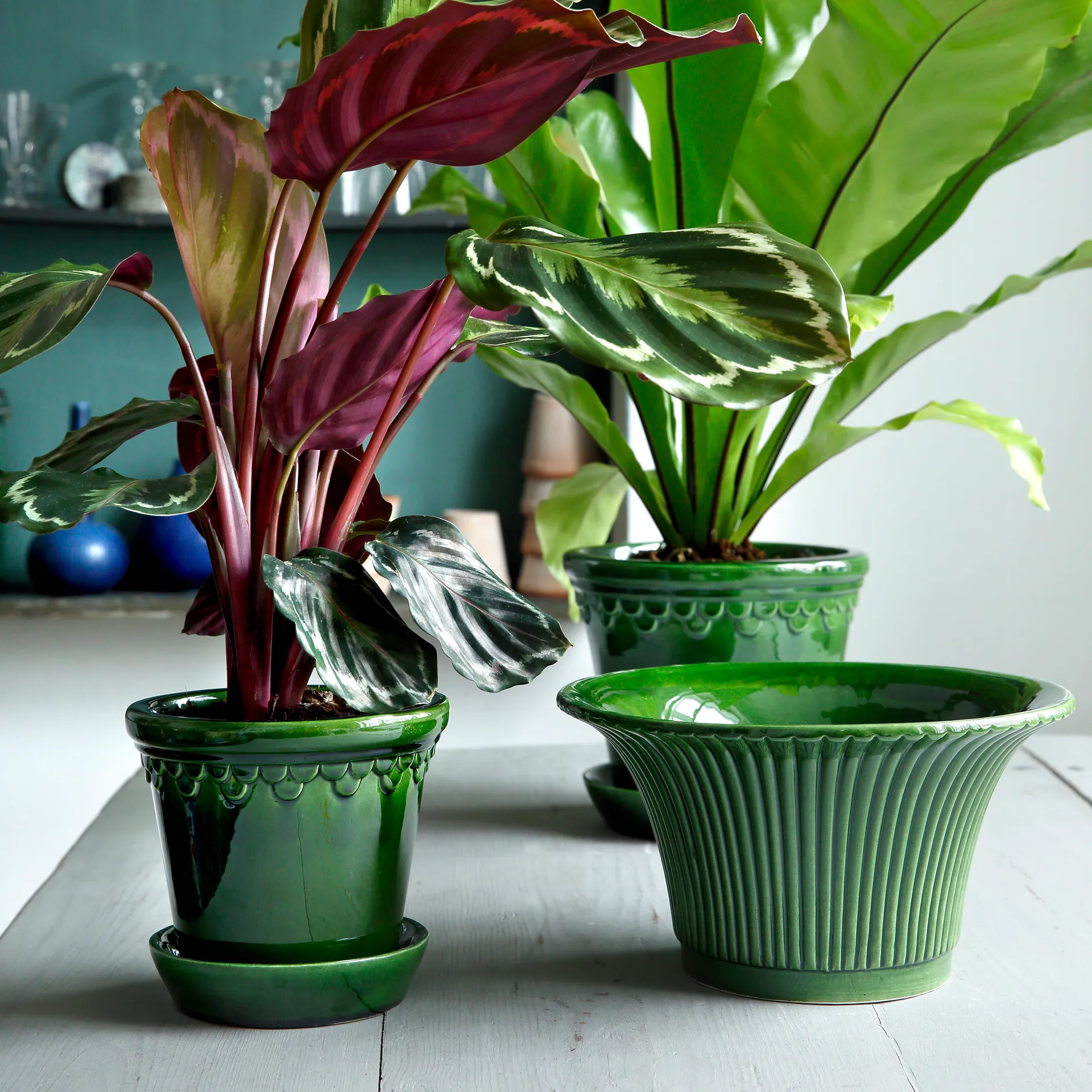 København krukke glassert, Grønn, Ø16 cm Bergs Potter