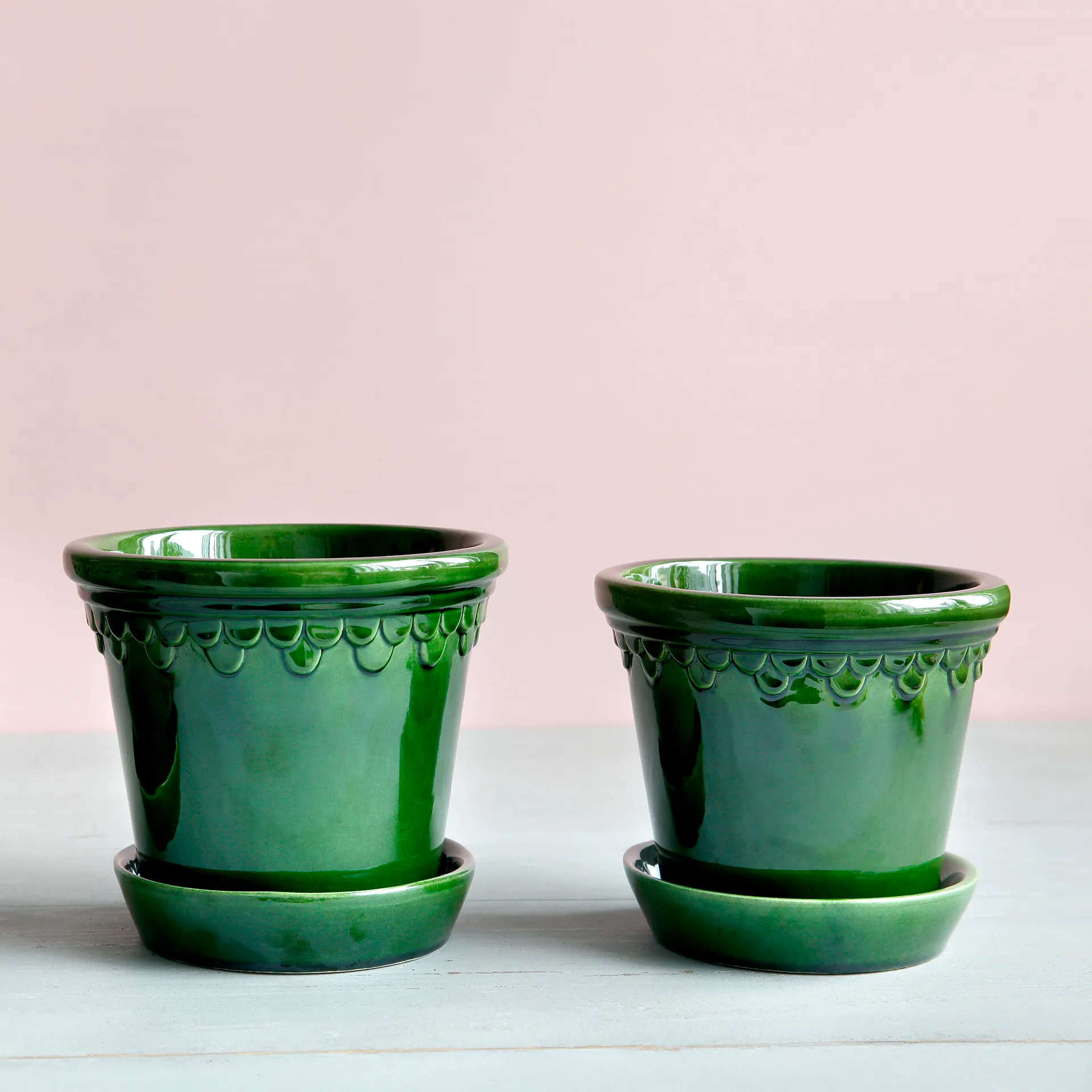 København krukke glassert, Grønn, Ø16 cm Bergs Potter