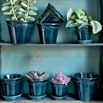 Københavner krukke glassert Ø10 cm - Blå - Bergs Potter