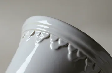 Köpenhamn krukke glasert - Mineral White (hvit), Ø18 cm - Bergs Potter