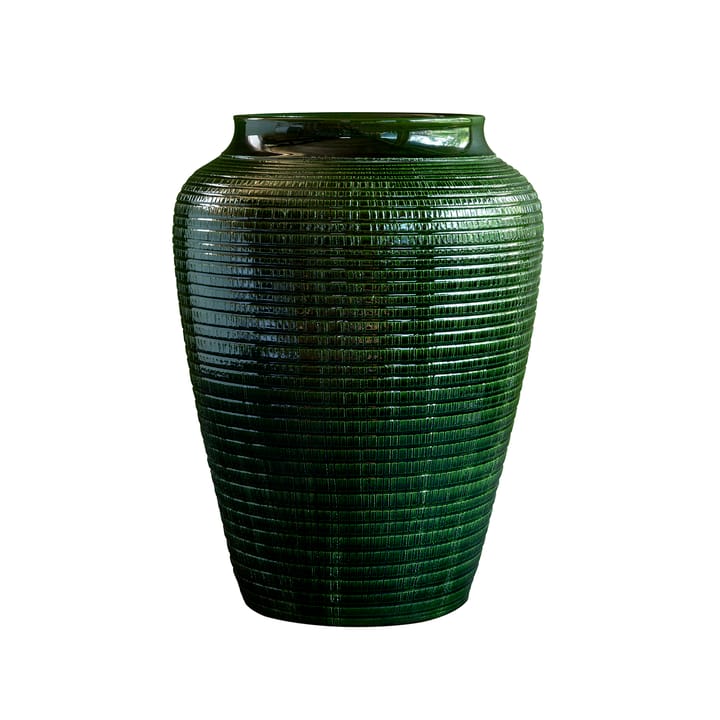 Willow vase glassert 25 cm - Green emerald - Bergs Potter