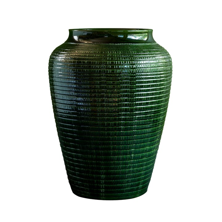 Willow vase glassert 30 cm - Green emerald - Bergs Potter
