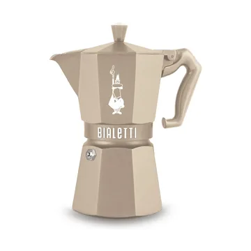 Bialetti eksklusiv mokkakanne induksjon - Beige, 6 kopper - Bialetti