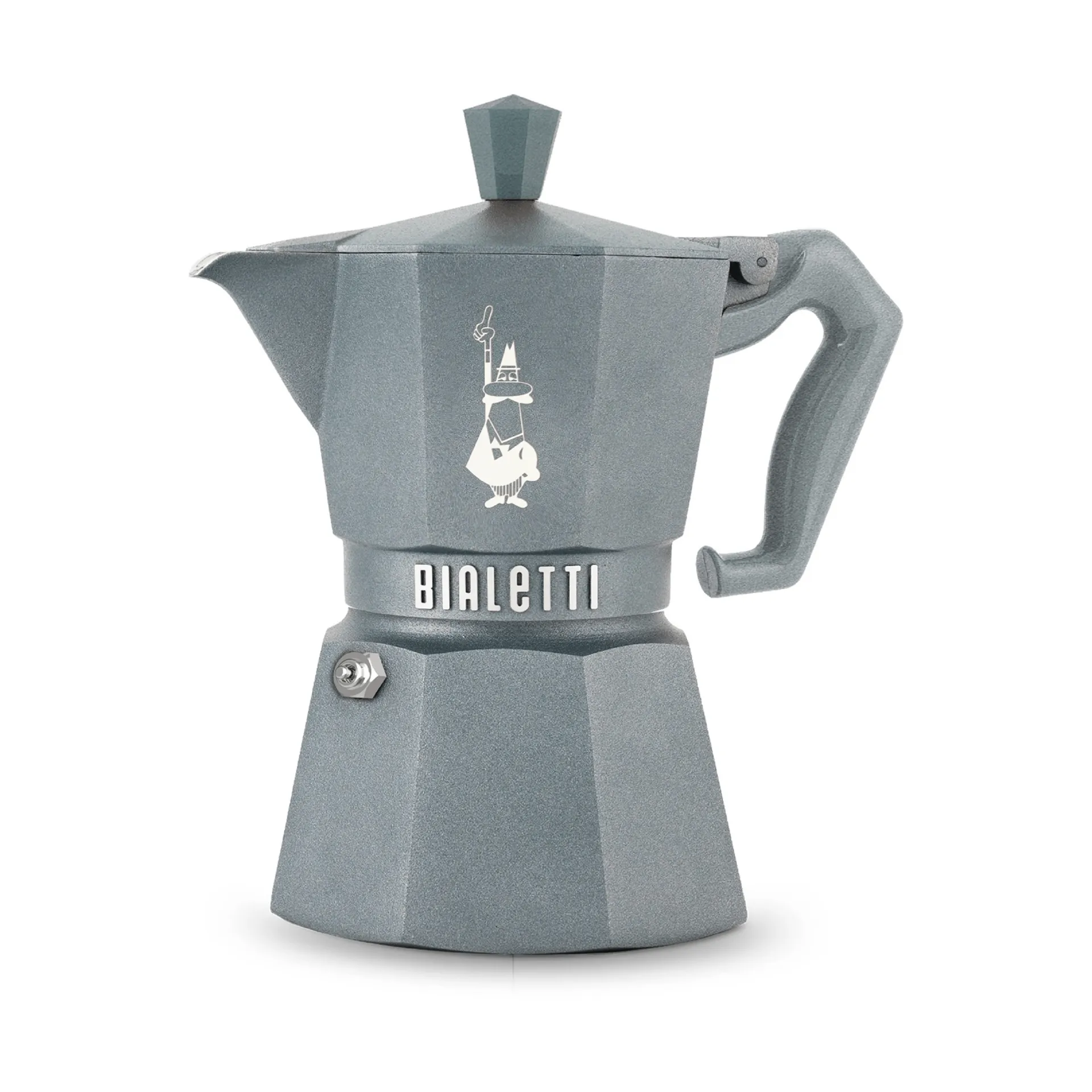 Bialetti eksklusiv mokkakanne induksjon, Grå, 3 kopper Bialetti