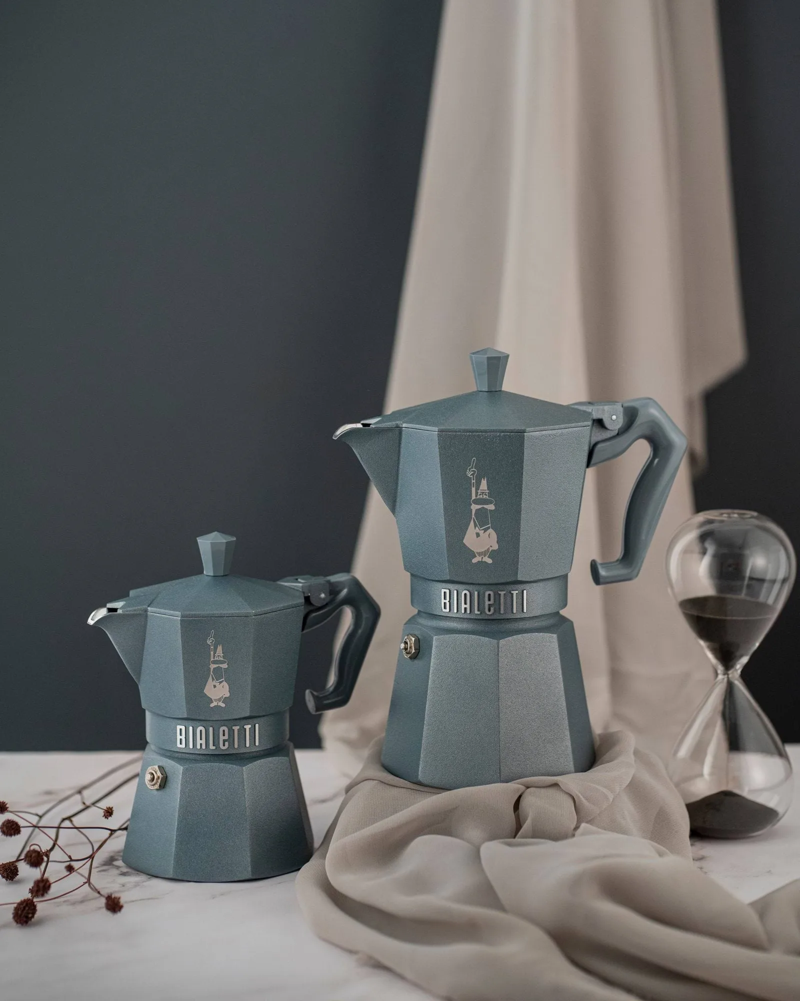 Bialetti eksklusiv mokkakanne induksjon, Grå, 3 kopper Bialetti