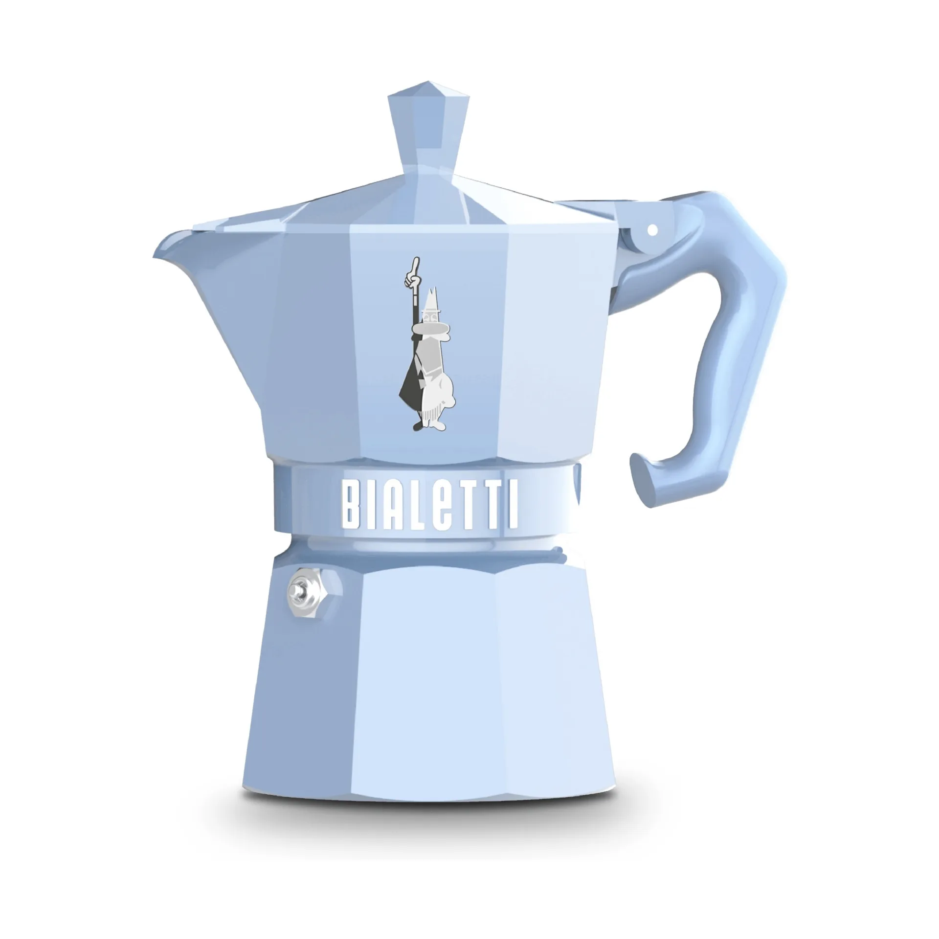 Bialetti eksklusiv mokkakanne, Lyseblå, 3 kopper Bialetti