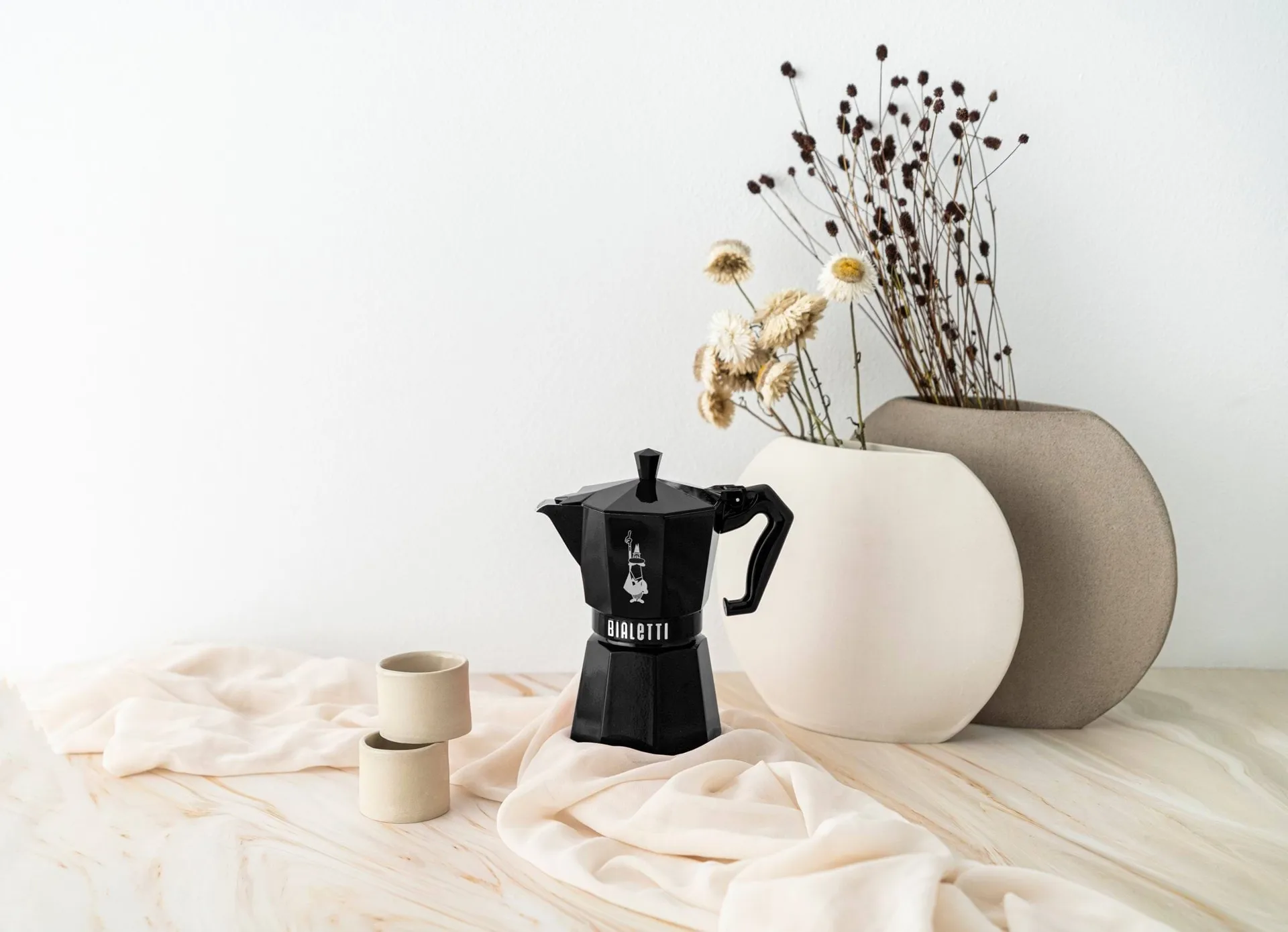 Bialetti eksklusiv mokkakanne, Svart, 6 kopper Bialetti