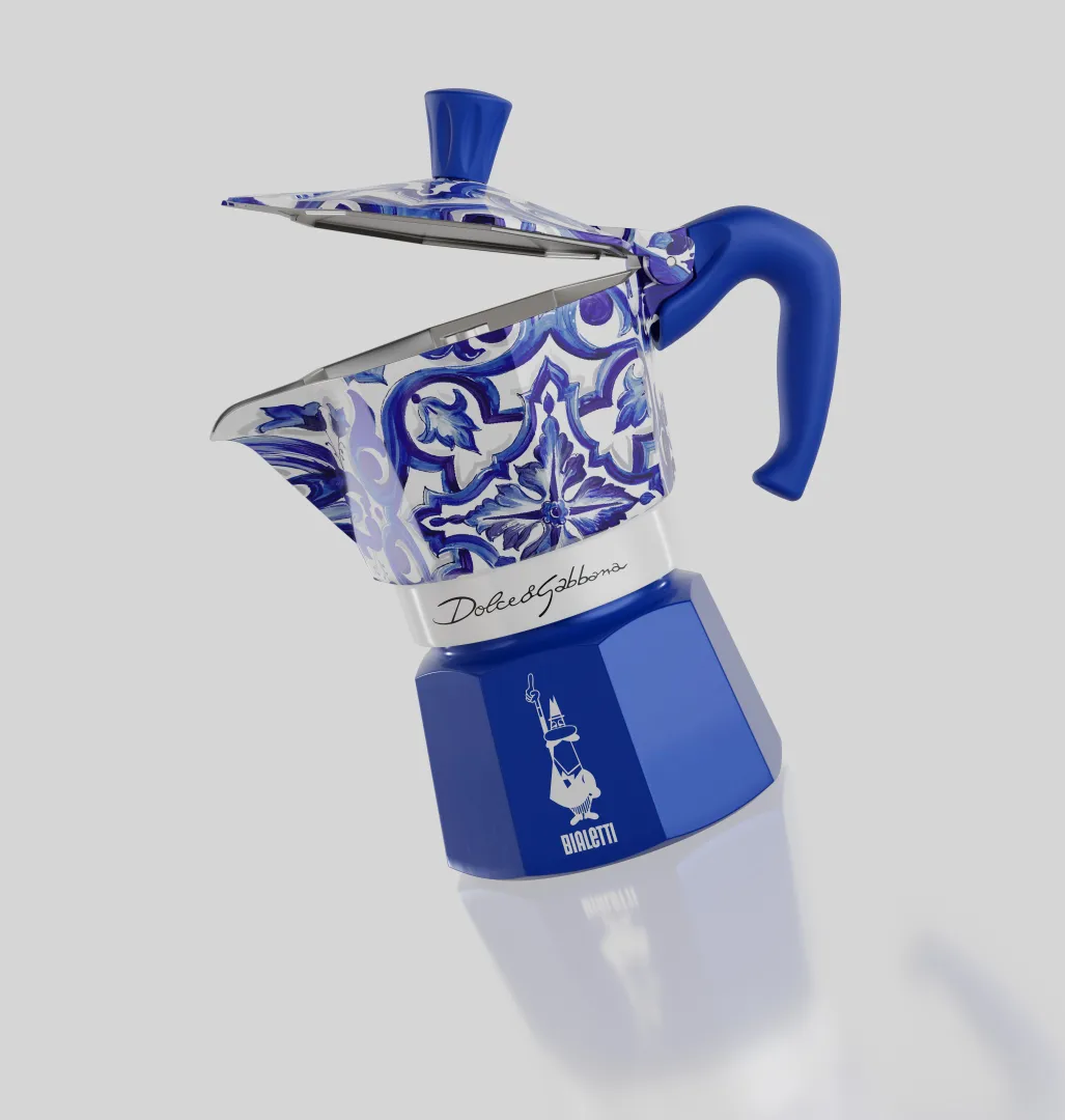 Bialetti x Dolce & Gabbana mokkakanne, Mediterraneo, 3 kopper Bialetti