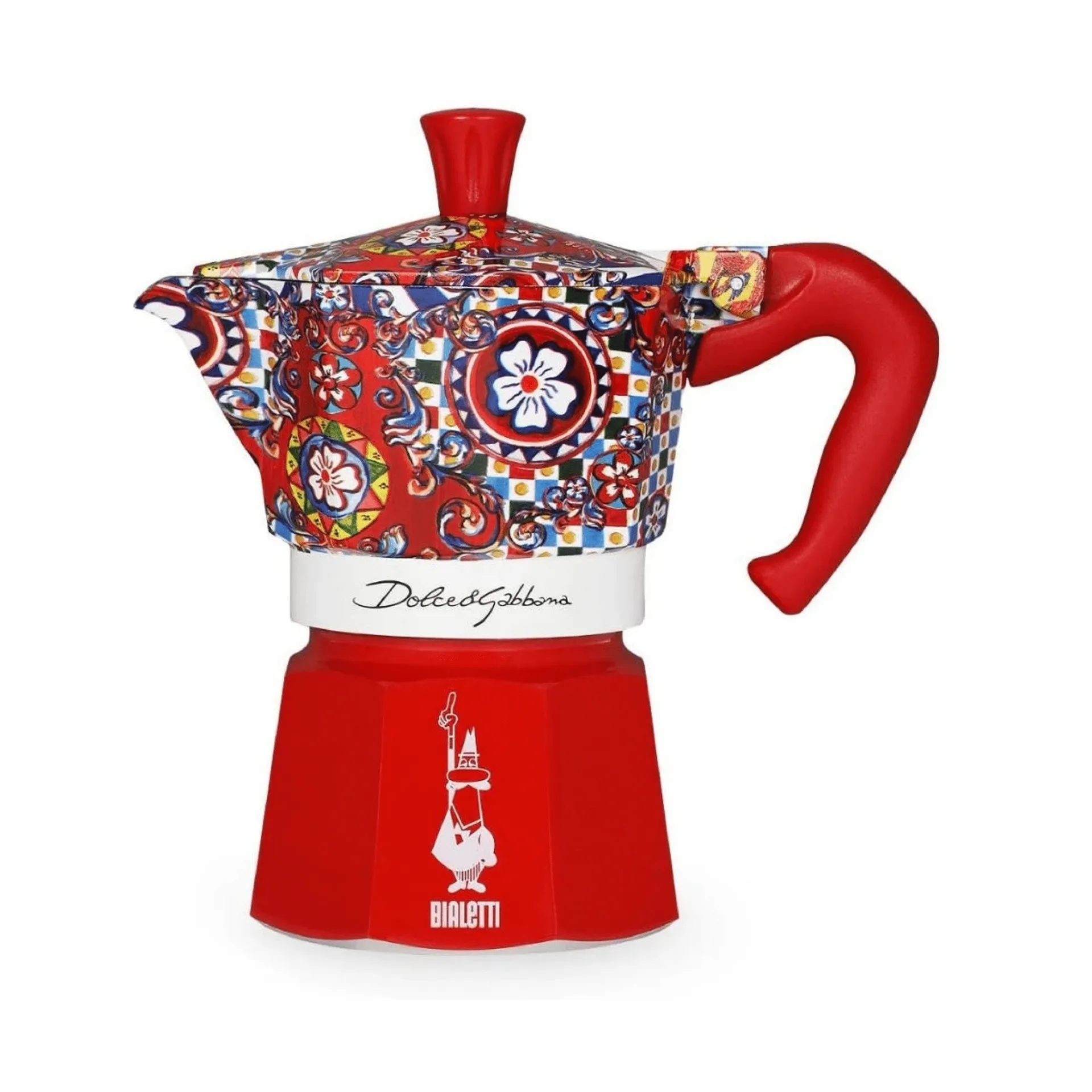 Bialetti x Dolce & Gabbana mokkakanne, Sicilian cart, 3 kopper Bialetti