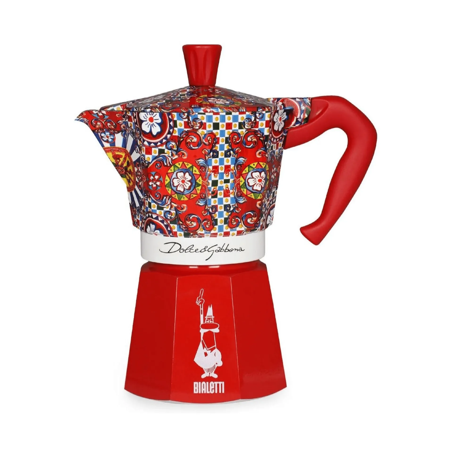 Bialetti x Dolce & Gabbana mokkakanne, Sicilian cart, 6 kopper Bialetti