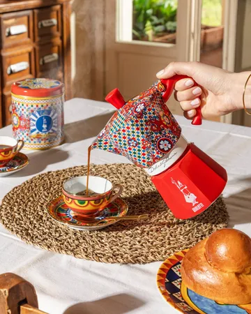 Bialetti x Dolce & Gabbana mokkakanne - Sicilian cart, 6 kopper - Bialetti