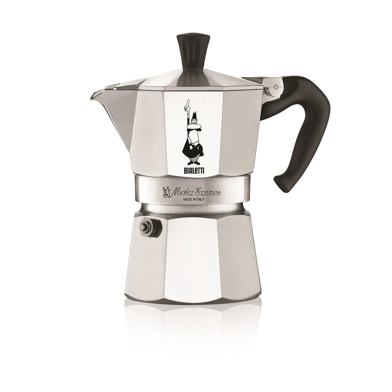 Bialetti Moka espressokanne 3 kopper Slv | Skandinavisk Design | Sølv