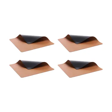 Bitz bordbrikke 33x46 cm 4-pakning - Svart-brun - Bitz