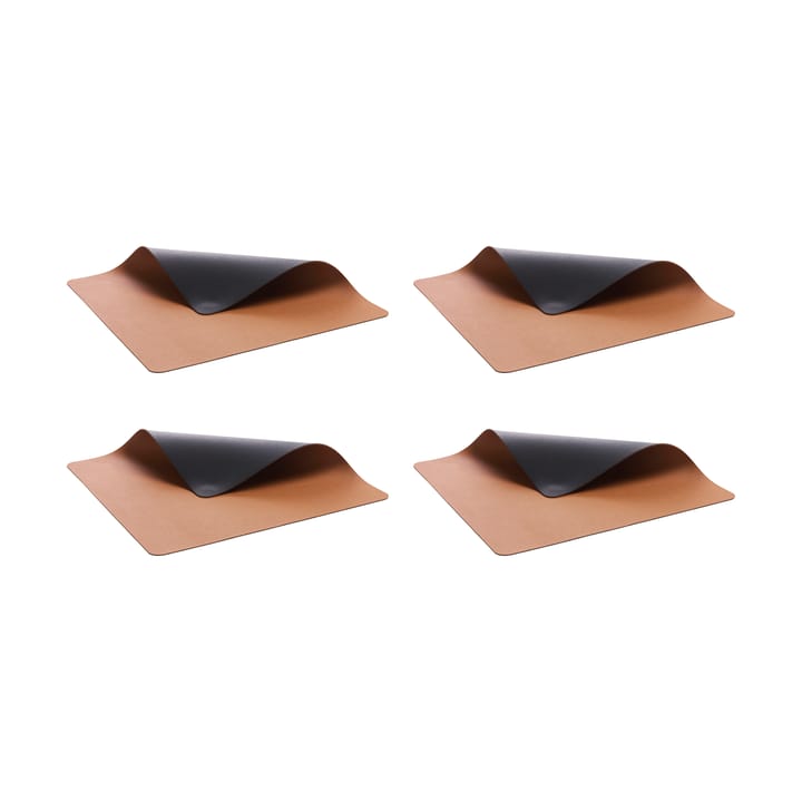 Bitz bordbrikke 33x46 cm 4-pakning - Svart-brun - Bitz