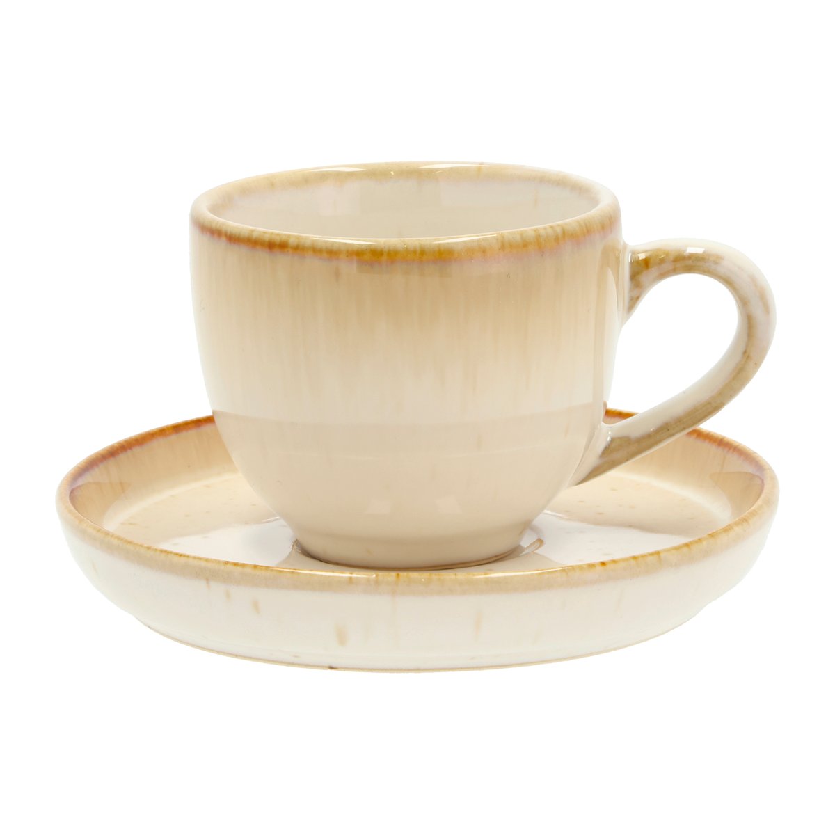 Bitz Bitz espressokopp med fat 7 cl Kremhvit