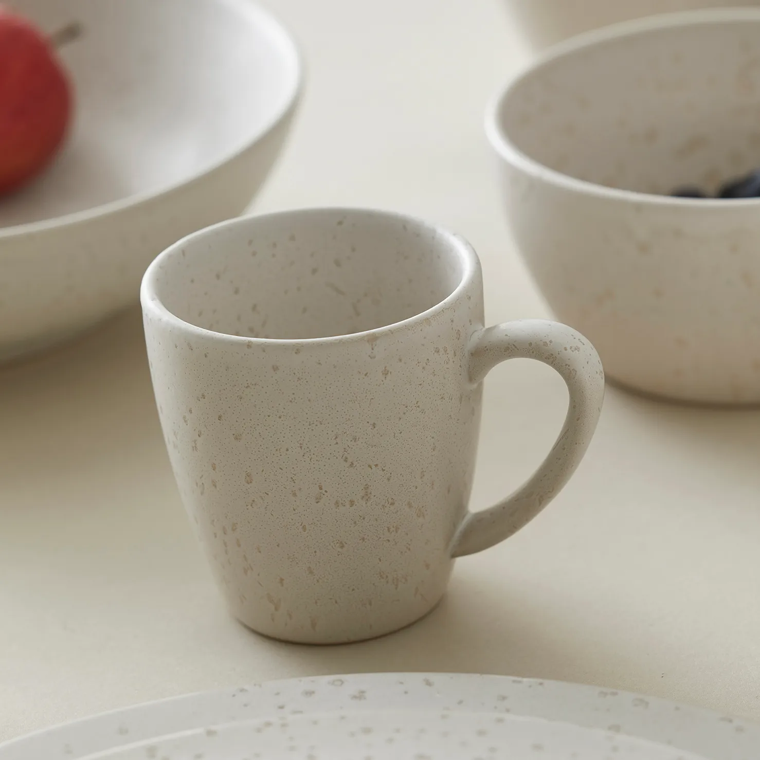 Bitz kopp 19 cl matt, Matt kremhvit Bitz